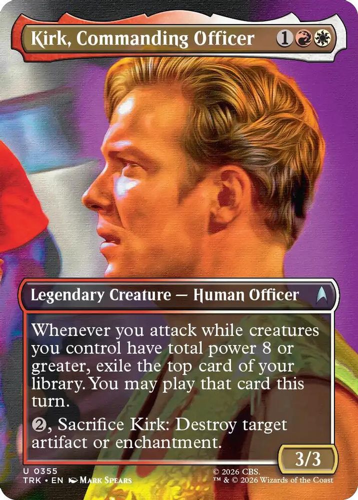 Kirk, Commanding Officer (Borderless) (TRK-355) [Star Trek]