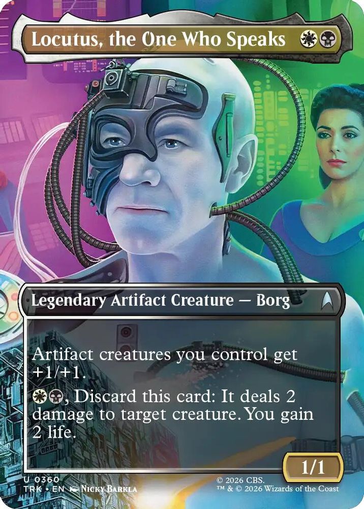 Locutus, the One Who Speaks (Borderless) (TRK-360) [Star Trek] Foil