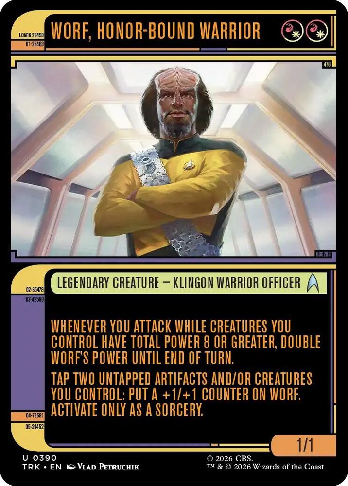 Worf, Honor-Bound Warrior (Showcase) (TRK-390) [Star Trek]