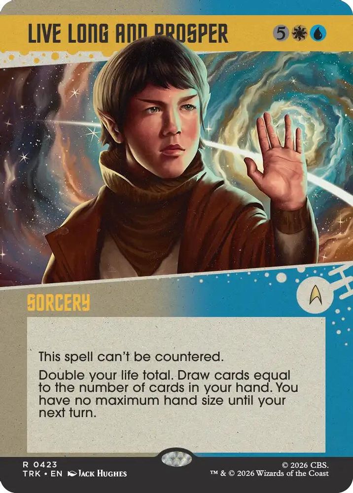 Live Long and Prosper (Showcase) (TRK-423) [Star Trek] Foil