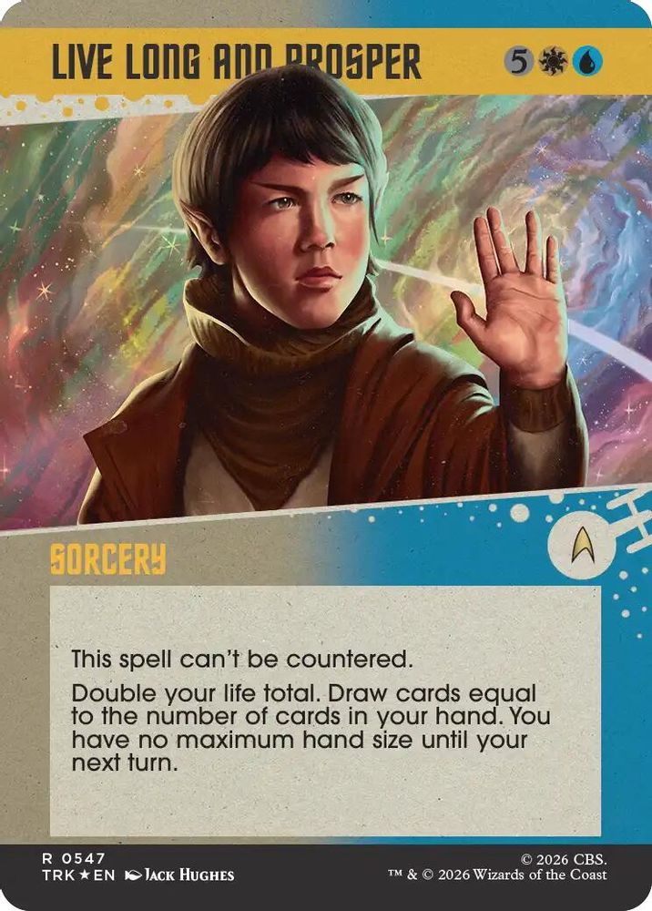 Live Long and Prosper (Showcase) (Surge Foil) (TRK-547) [Star Trek] Foil
