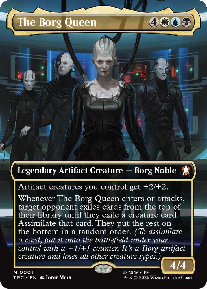The Borg Queen (Borderless) (TRC-001) [Commander: Star Trek]