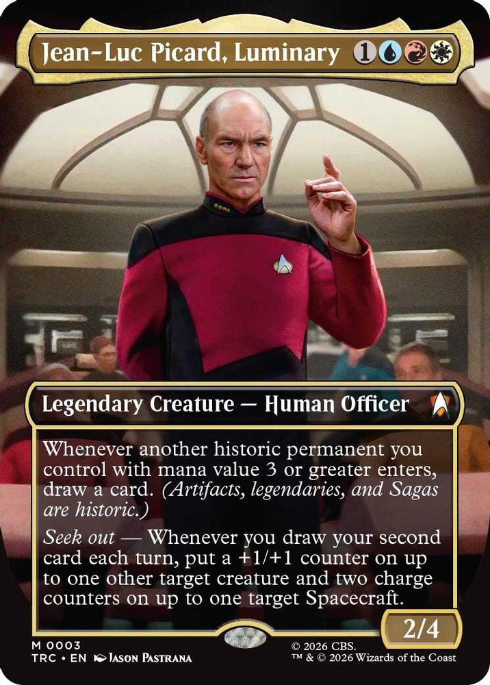 Jean-Luc Picard, Luminary (Borderless) (TRC-003) [Commander: Star Trek]