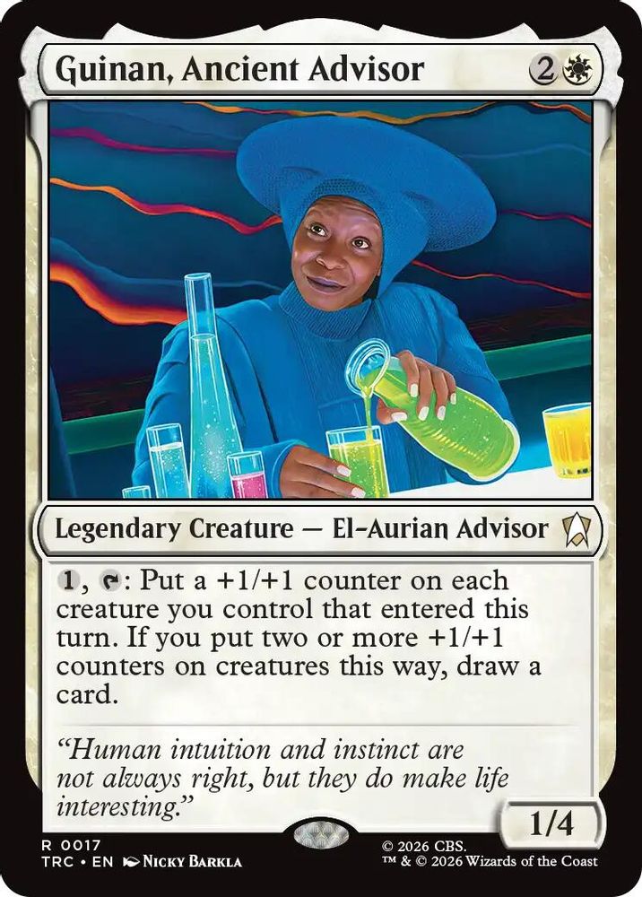 Guinan, Ancient Advisor (Surge Foil) (TRC-017) [Commander: Star Trek] Foil