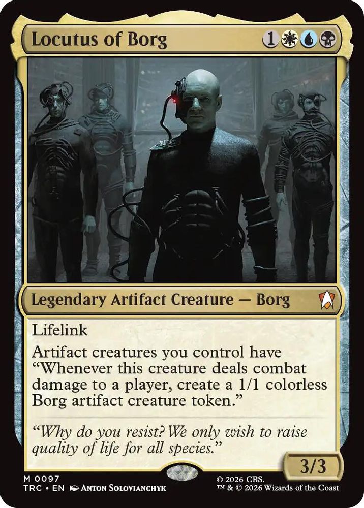 Locutus of Borg (Surge Foil) (TRC-097) [Commander: Star Trek] Foil