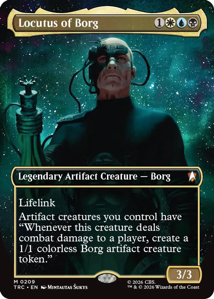 Locutus of Borg (Borderless) (TRC-209) [Commander: Star Trek] Foil