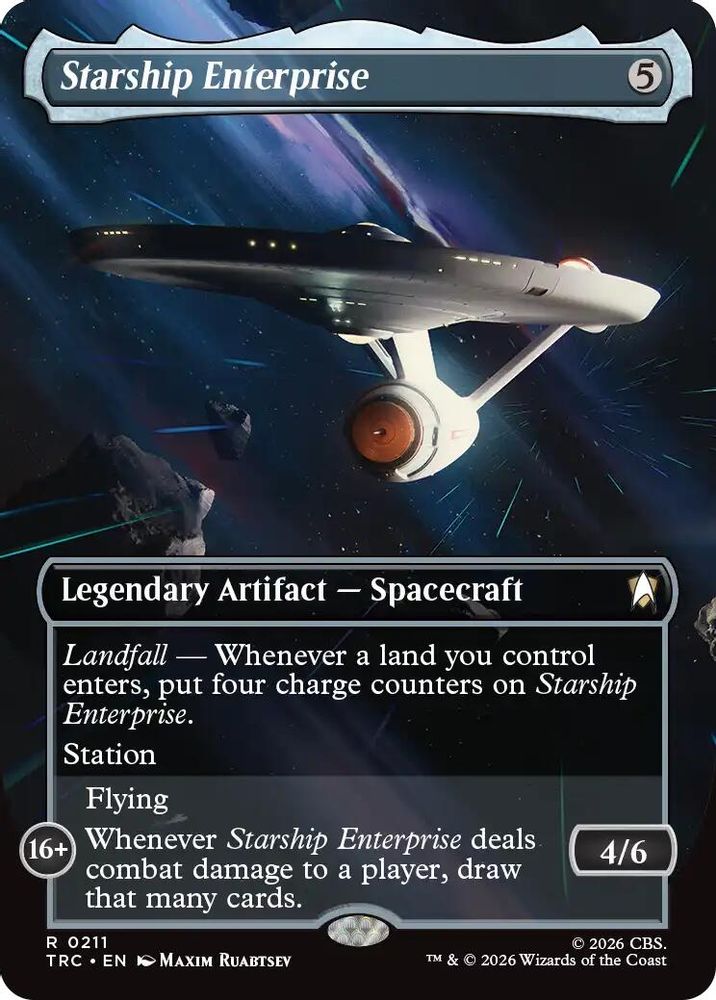 Starship Enterprise (Borderless) (TRC-211) [Commander: Star Trek]