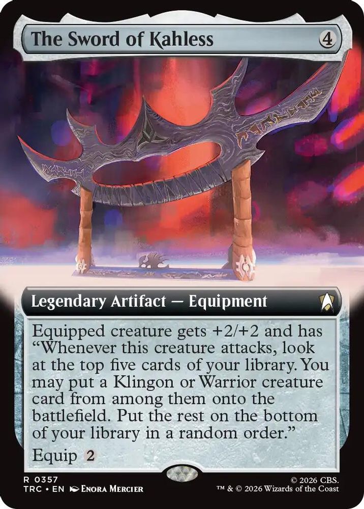 The Sword of Kahless (Extended Art) (TRC-357) [Commander: Star Trek]