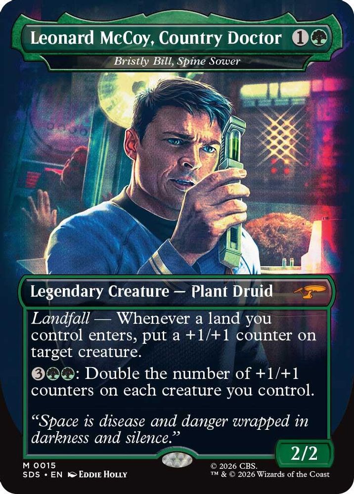 Leonard McCoy, Country Doctor - Bristly Bill, Spine Sower (Borderless) (SDS-015) [Star Trek: Stardates] Foil