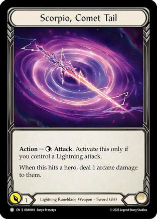 Scorpio, Comet Tail // Oscilio, Scion Of The Third Age (OMN049) - Omens of the Third Age