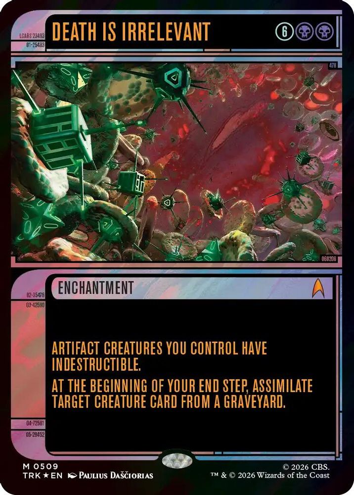 Death Is Irrelevant (Showcase) (Surge Foil) (TRK-509) [Star Trek] Foil