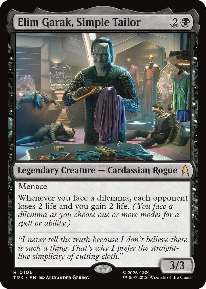 Elim Garak, Simple Tailor (TRK-106) [Star Trek] Foil