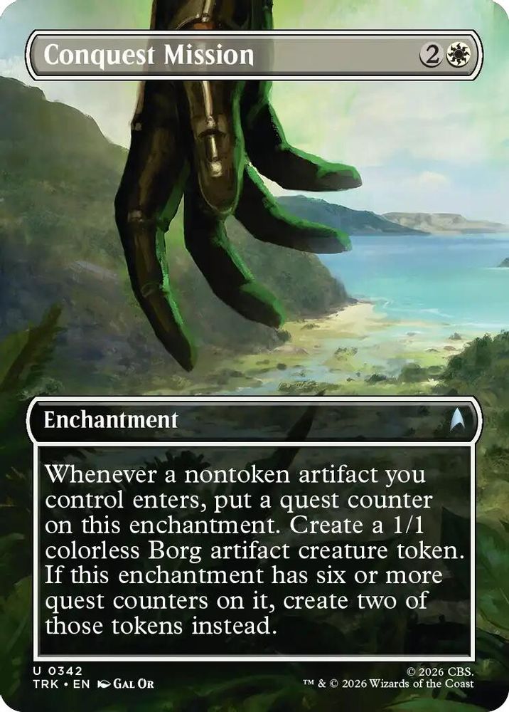 Conquest Mission (Borderless) (TRK-342) [Star Trek] Foil