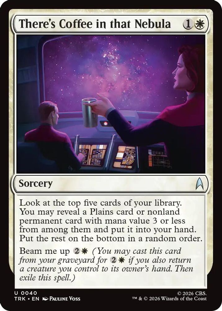 There's Coffee in that Nebula (TRK-040) [Star Trek] Foil
