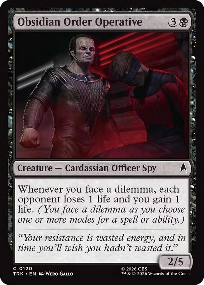 Obsidian Order Operative (TRK-120) [Star Trek] Foil