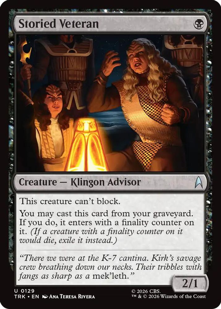 Storied Veteran (TRK-129) [Star Trek] Foil