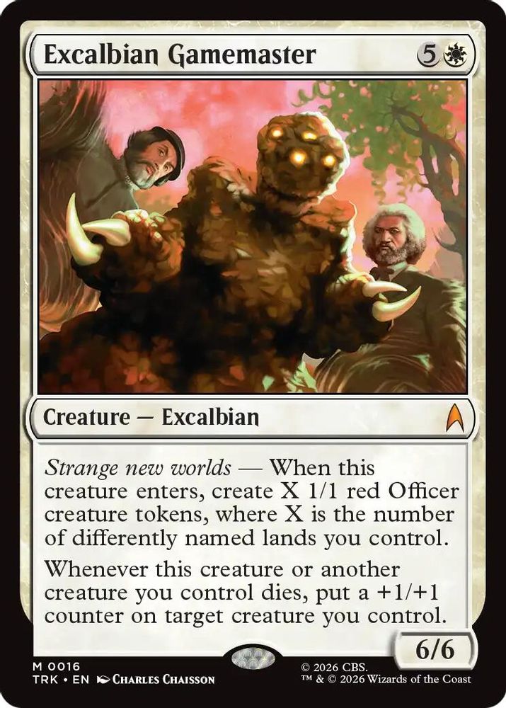 Excalbian Gamemaster (TRK-016) [Star Trek] Foil