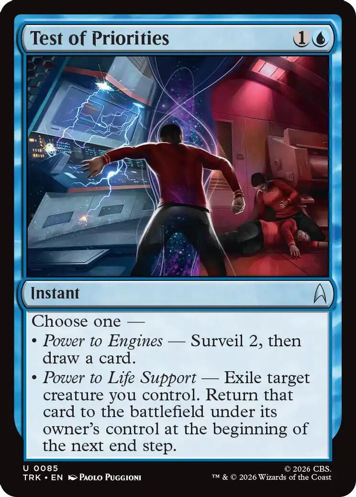 Test of Priorities (TRK-085) [Star Trek] Foil