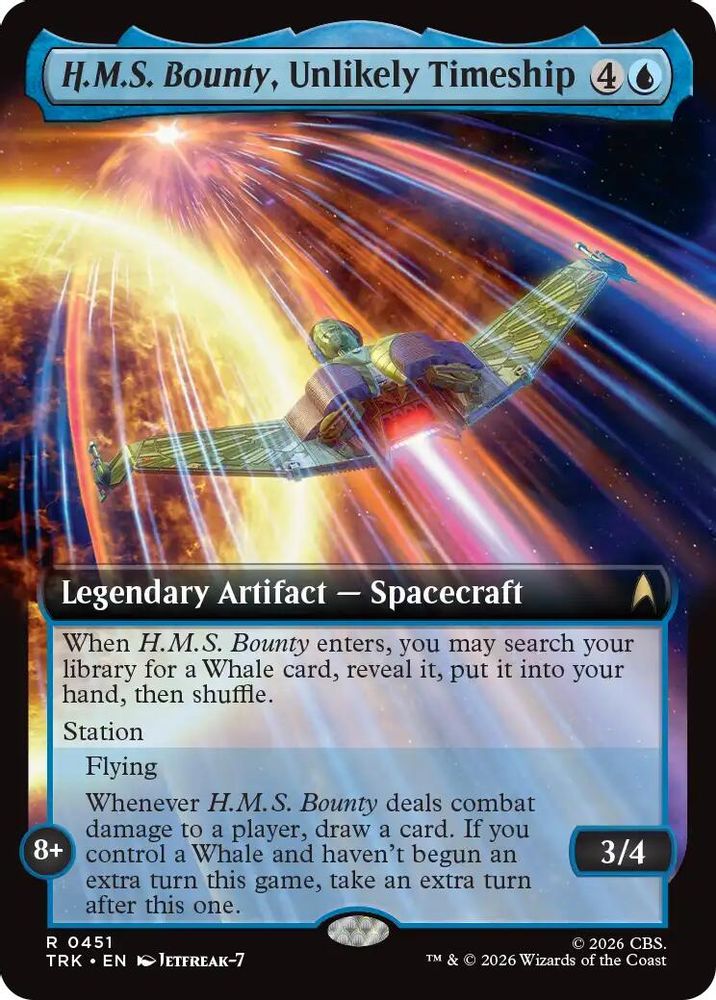 H.M.S. Bounty, Unlikely Timeship (Extended Art) (TRK-451) [Star Trek]