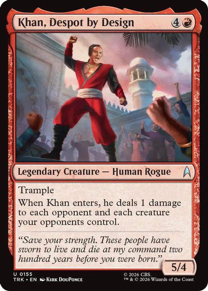 Khan, Despot by Design (TRK-155) [Star Trek] Foil