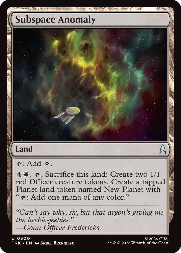 Subspace Anomaly (TRK-300) [Star Trek] Foil