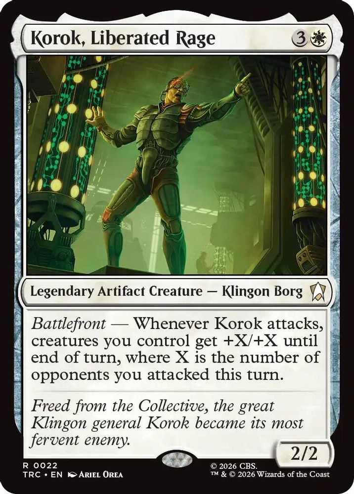 Korok, Liberated Rage (TRC-022) [Commander: Star Trek]
