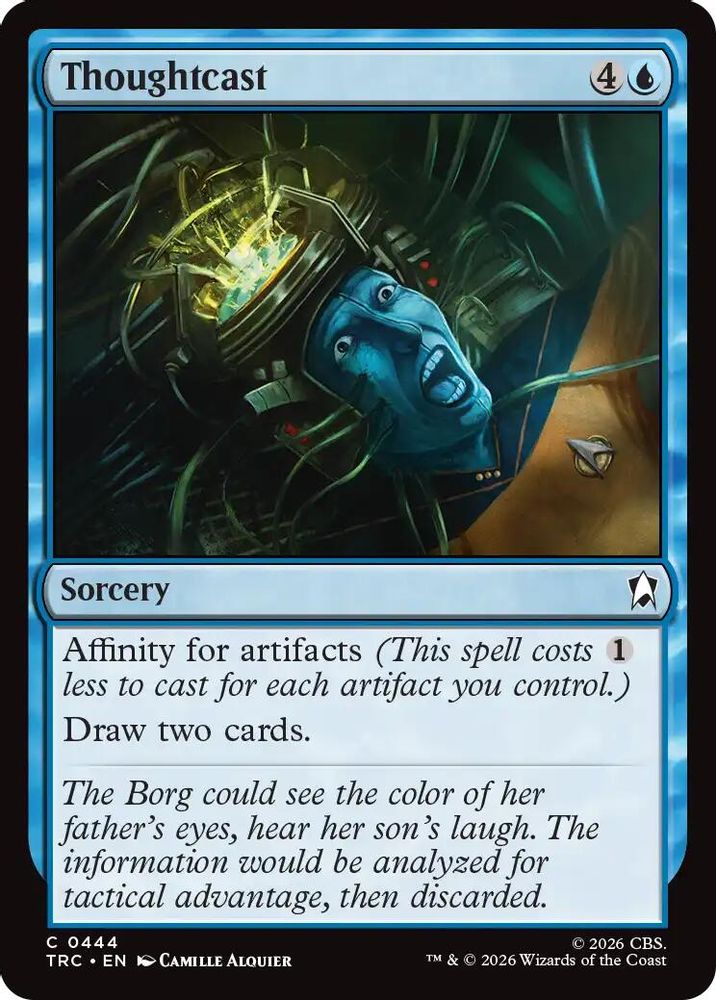 Thoughtcast (Surge Foil) (TRC-444) [Commander: Star Trek] Foil