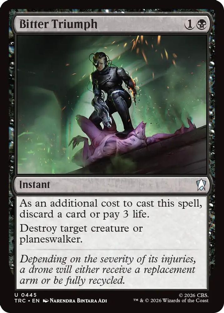 Bitter Triumph (Surge Foil) (TRC-445) [Commander: Star Trek] Foil