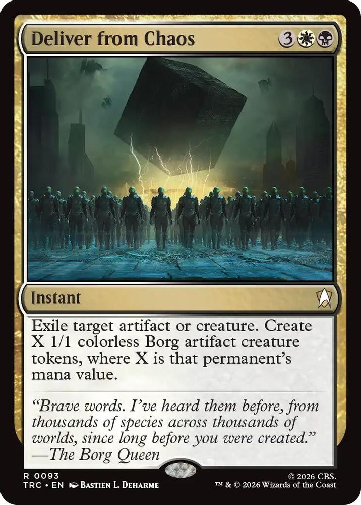 Deliver from Chaos (Surge Foil) (TRC-093) [Commander: Star Trek] Foil