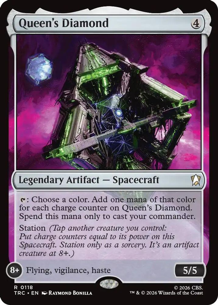 Queen's Diamond (Surge Foil) (TRC-118) [Commander: Star Trek] Foil