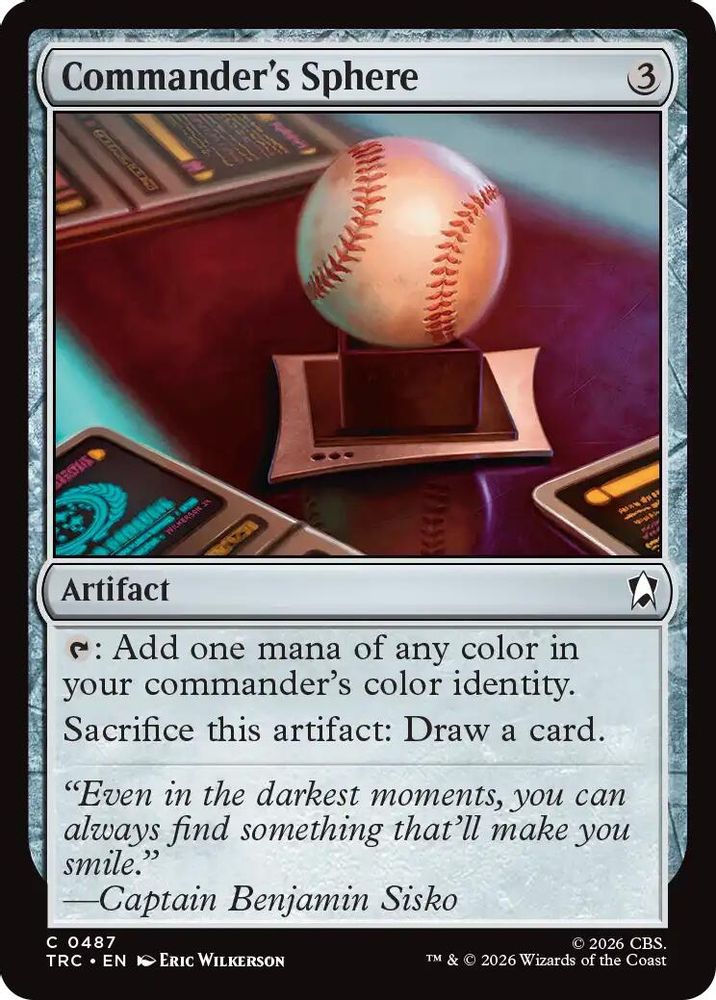 Commander's Sphere (Surge Foil) (TRC-487) [Commander: Star Trek] Foil