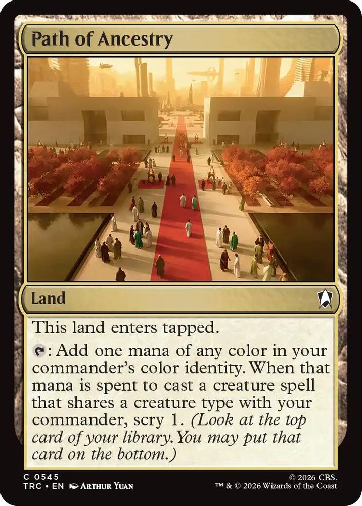Path of Ancestry (Surge Foil) (TRC-545) [Commander: Star Trek] Foil