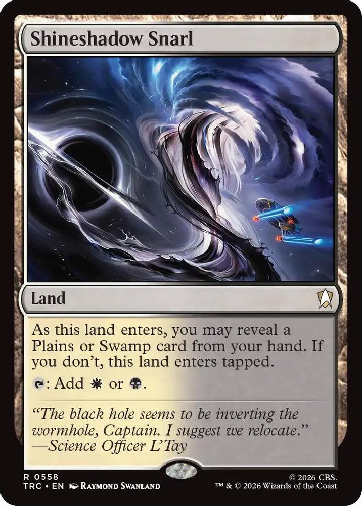 Shineshadow Snarl (Surge Foil) (TRC-558) [Commander: Star Trek] Foil