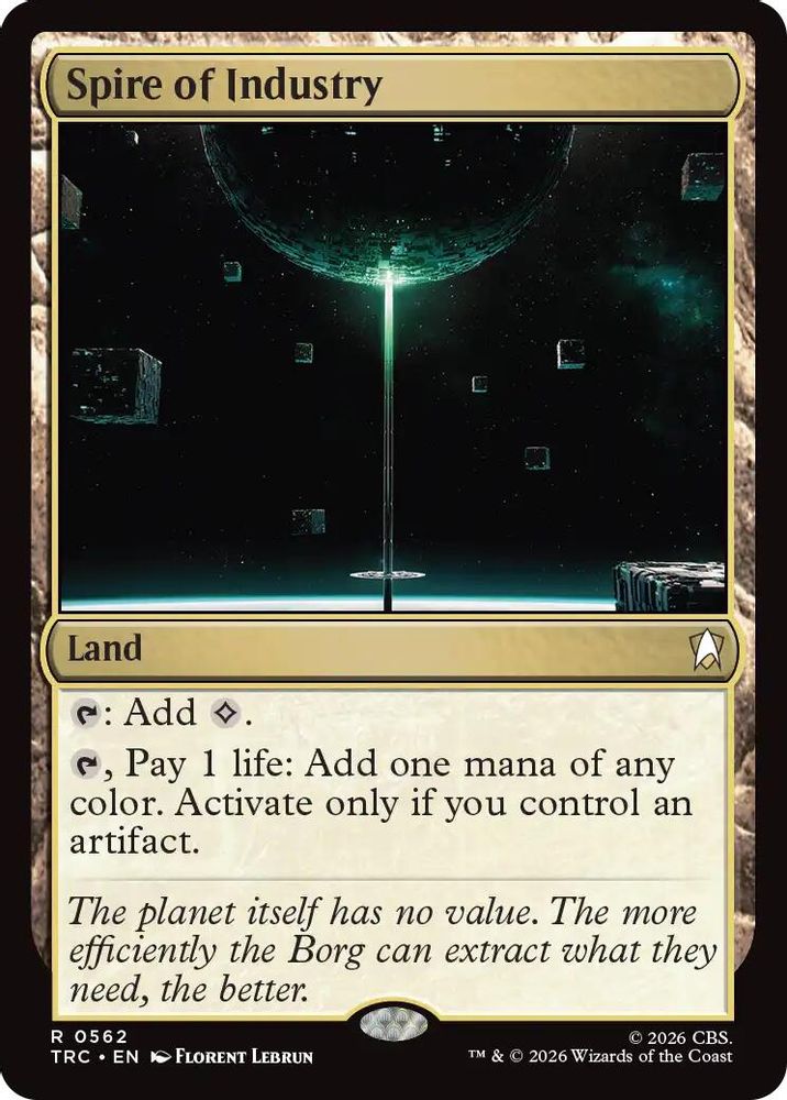 Spire of Industry (Surge Foil) (TRC-562) [Commander: Star Trek] Foil