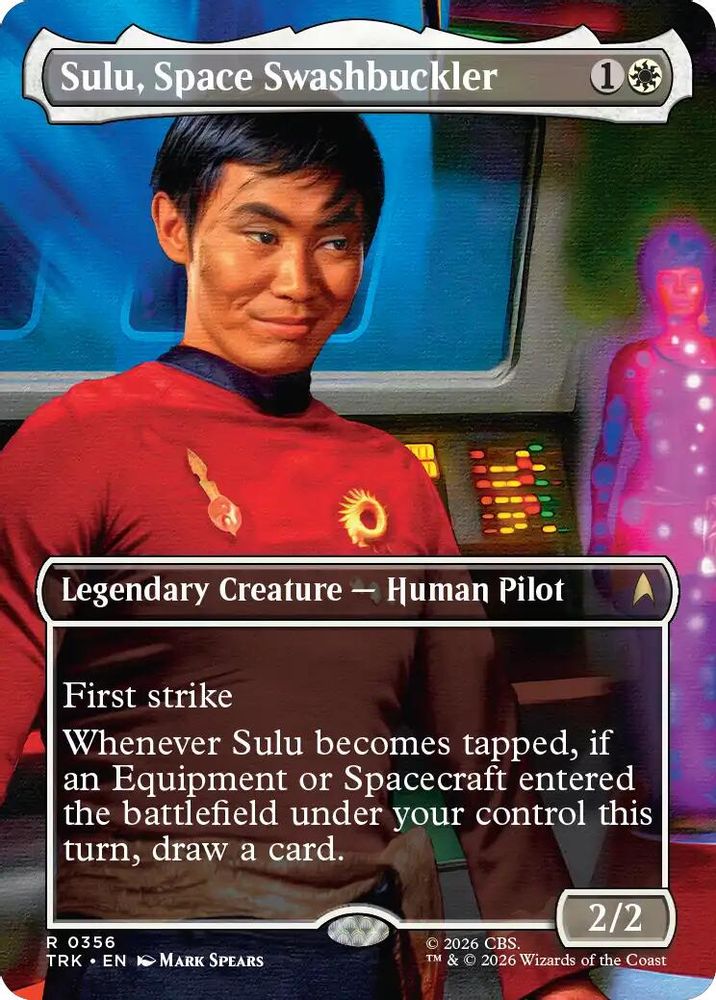Sulu, Space Swashbuckler (Borderless) (TRK-356) [Star Trek] Foil