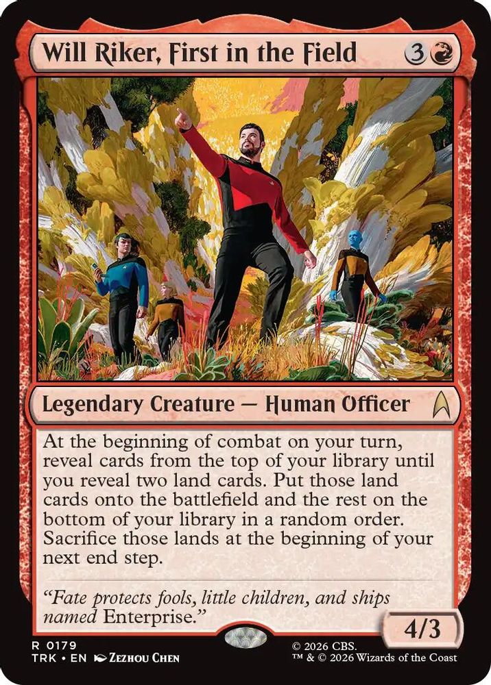 Will Riker, First in the Field (TRK-179) [Star Trek] Foil