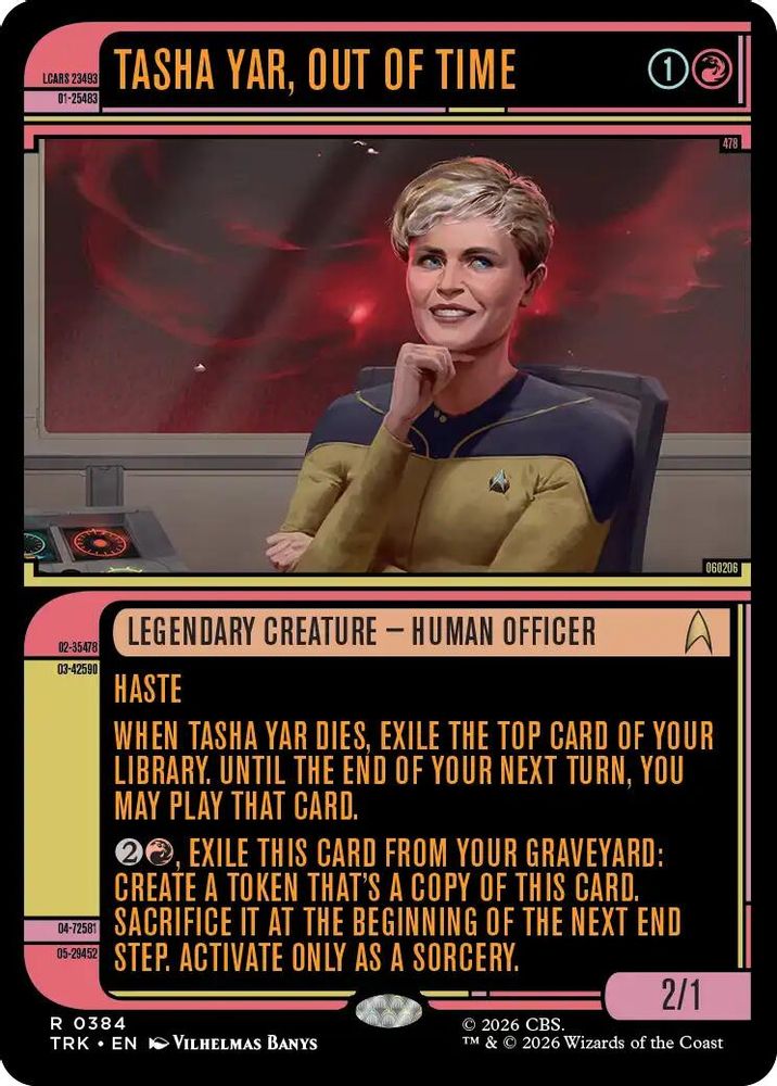 Tasha Yar, Out of Time (Showcase) (TRK-384) [Star Trek]