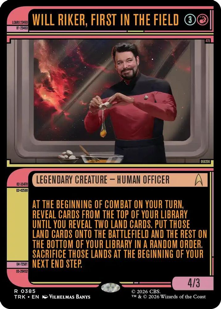 Will Riker, First in the Field (Showcase) (TRK-385) [Star Trek]