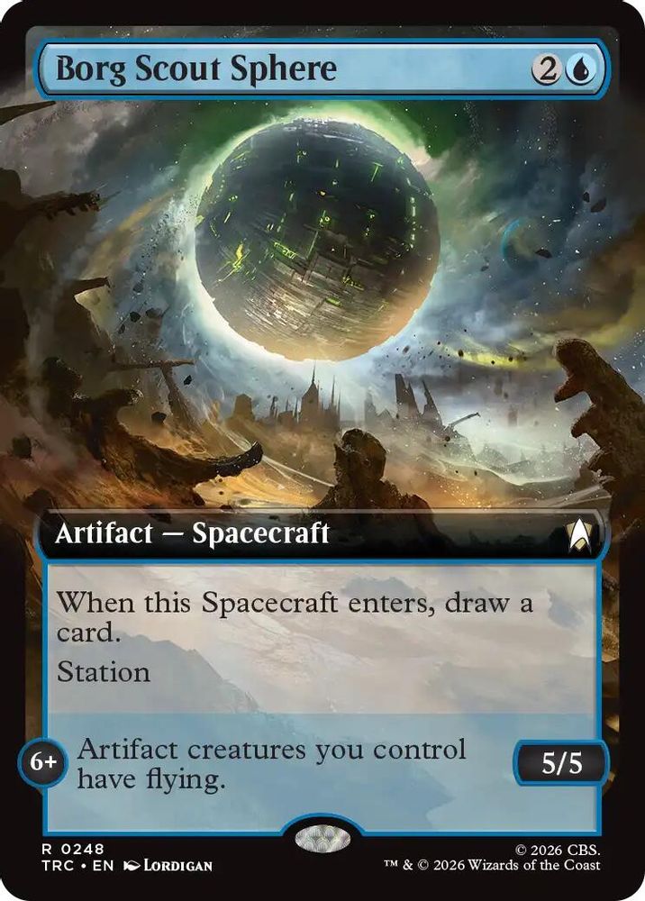 Borg Scout Sphere (Extended Art) (TRC-248) [Commander: Star Trek]