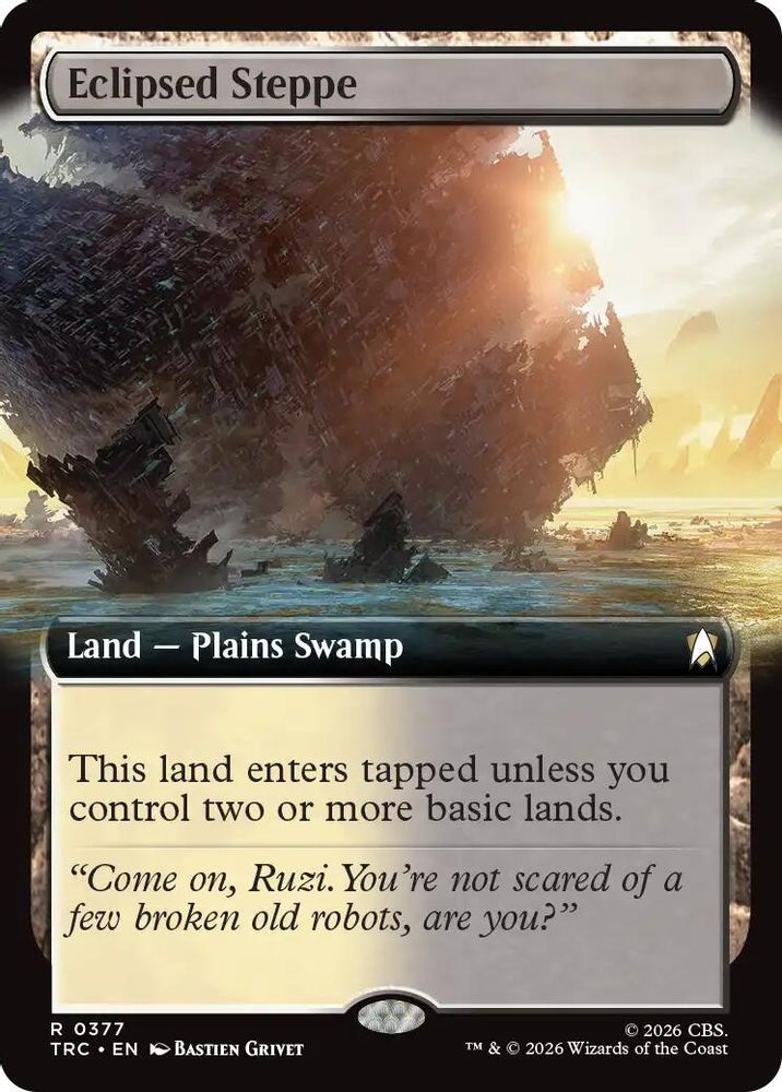 Eclipsed Steppe (Extended Art) (TRC-377) [Commander: Star Trek]