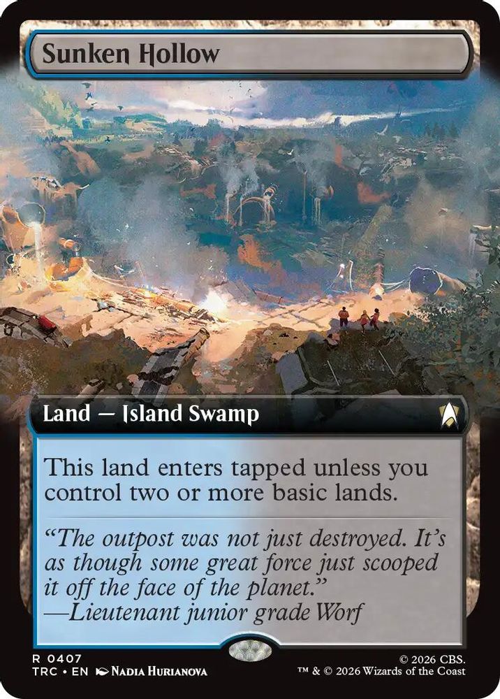 Sunken Hollow (Extended Art) (TRC-407) [Commander: Star Trek]