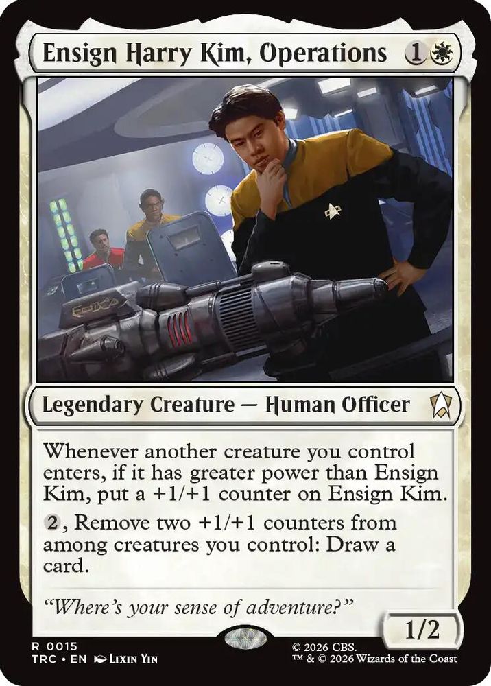 Ensign Harry Kim, Operations (Surge Foil) (TRC-015) [Commander: Star Trek] Foil