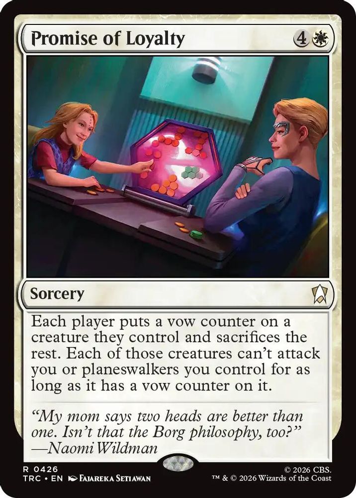 Promise of Loyalty (Surge Foil) (TRC-426) [Commander: Star Trek] Foil