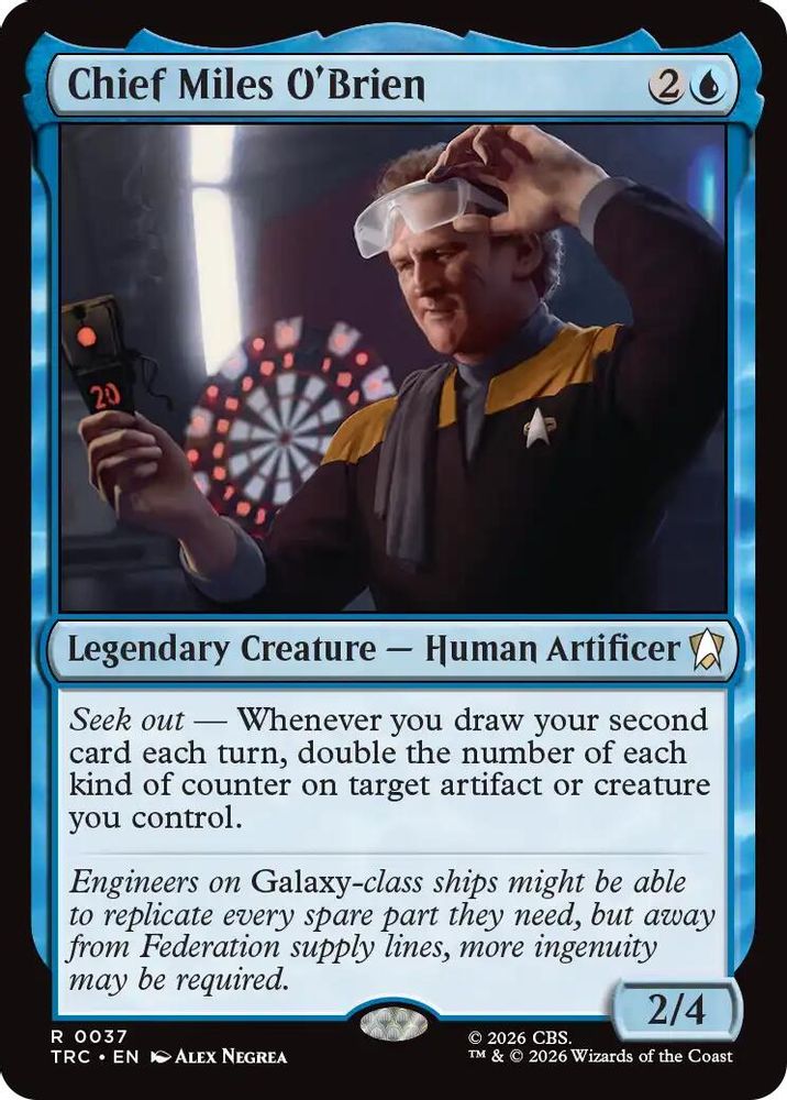Chief Miles O'Brien (Surge Foil) (TRC-037) [Commander: Star Trek] Foil