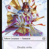Phyrexian Goblin // Samurai Double-Sided Token [Phyrexia: All Will Be One Tokens]