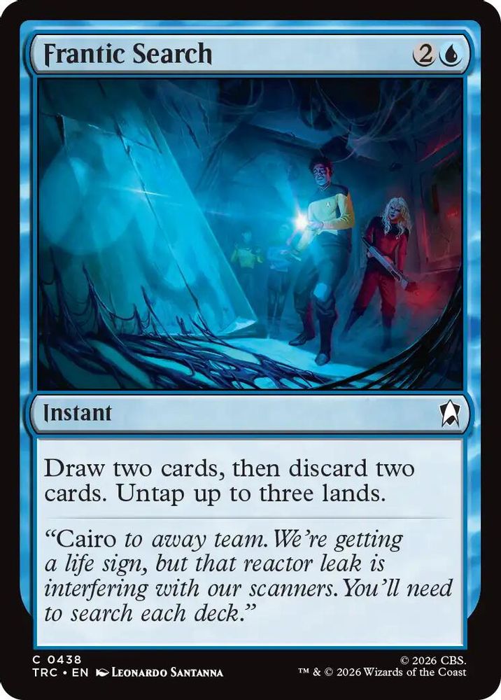 Frantic Search (Surge Foil) (TRC-438) [Commander: Star Trek] Foil