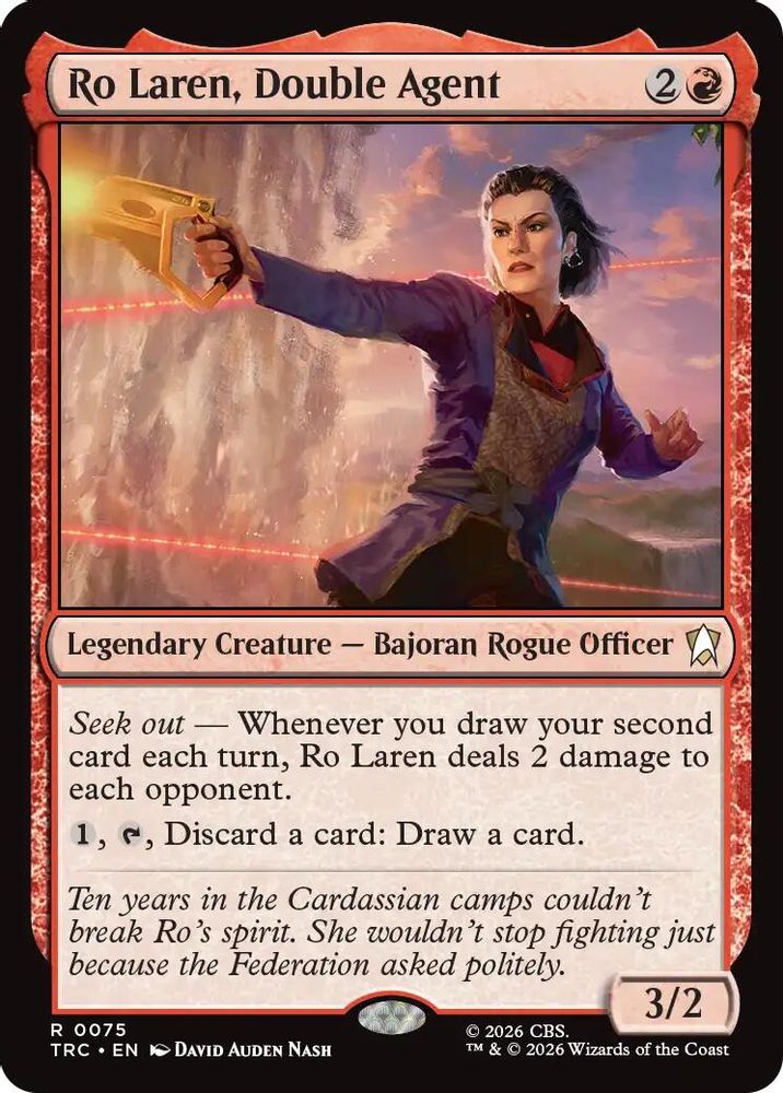 Ro Laren, Double Agent (Surge Foil) (TRC-075) [Commander: Star Trek] Foil