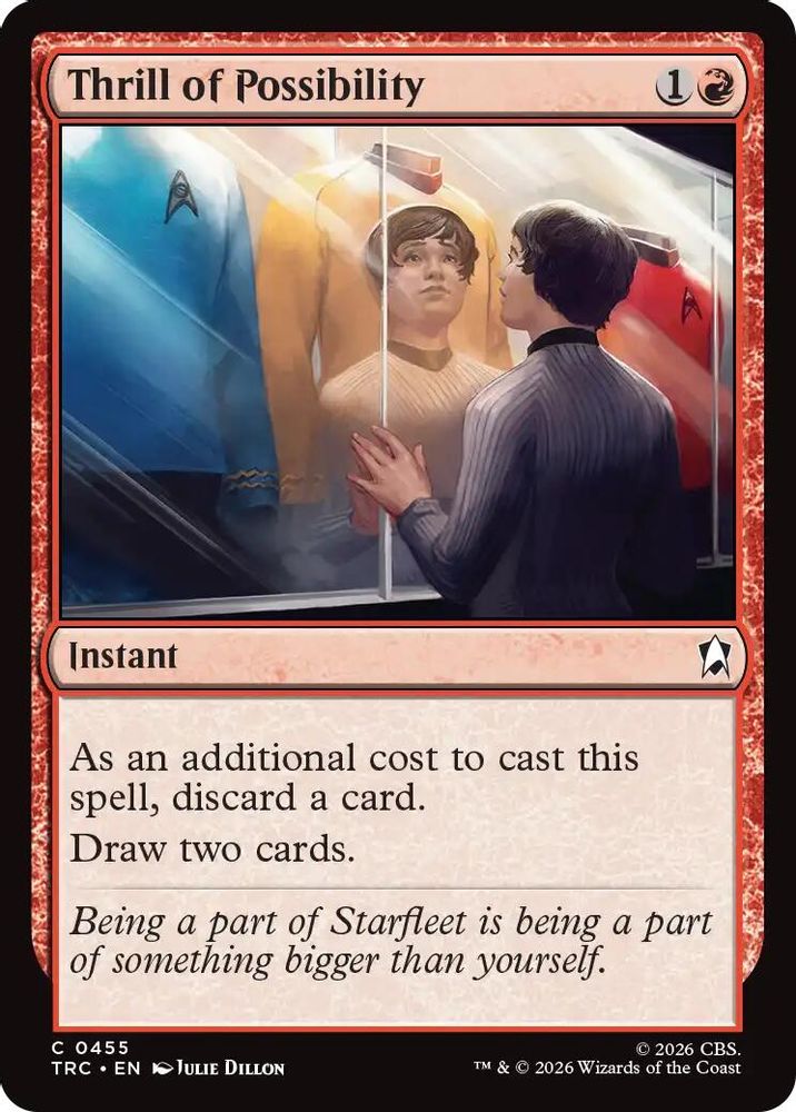 Thrill of Possibility (Surge Foil) (TRC-455) [Commander: Star Trek] Foil