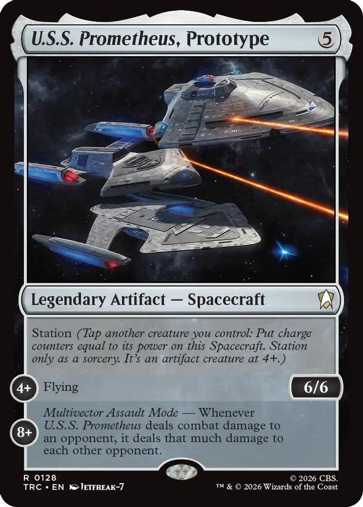 U.S.S. Prometheus, Prototype (Surge Foil) (TRC-128) [Commander: Star Trek] Foil