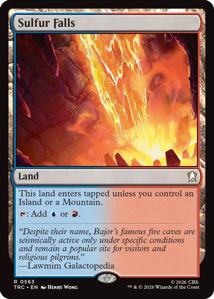 Sulfur Falls (Surge Foil) (TRC-563) [Commander: Star Trek] Foil